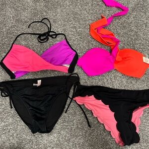 Mix and match 2 pink Victoria’s Secret bikinis